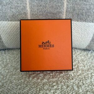Hermès ⭐️ Empty Square Gift Storage Accessories Box 3 3/8” x 3 3/8” x 2”